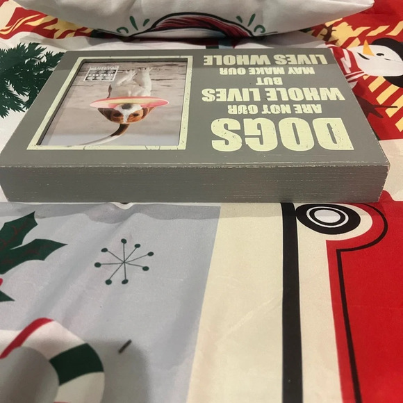 New Dog Photo Frame Gray & Off White - Picture 3 of 6